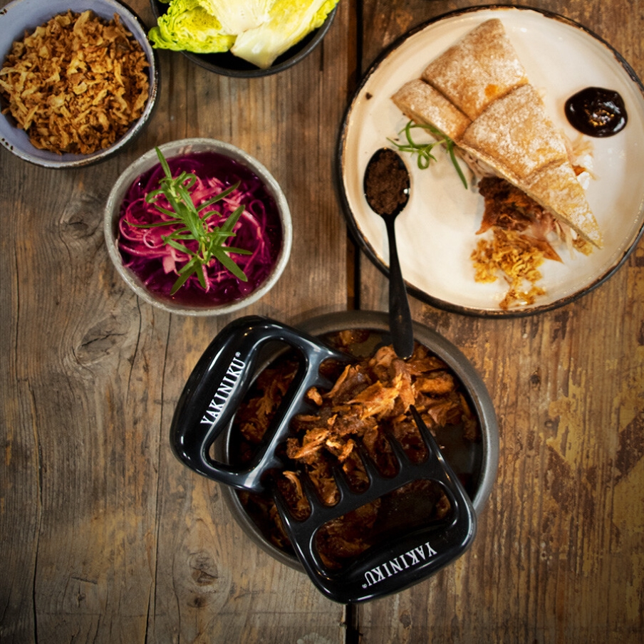 Yakiniku Zwart BBQ Accessoire Vleesklauwen 2.0 extra sfeer