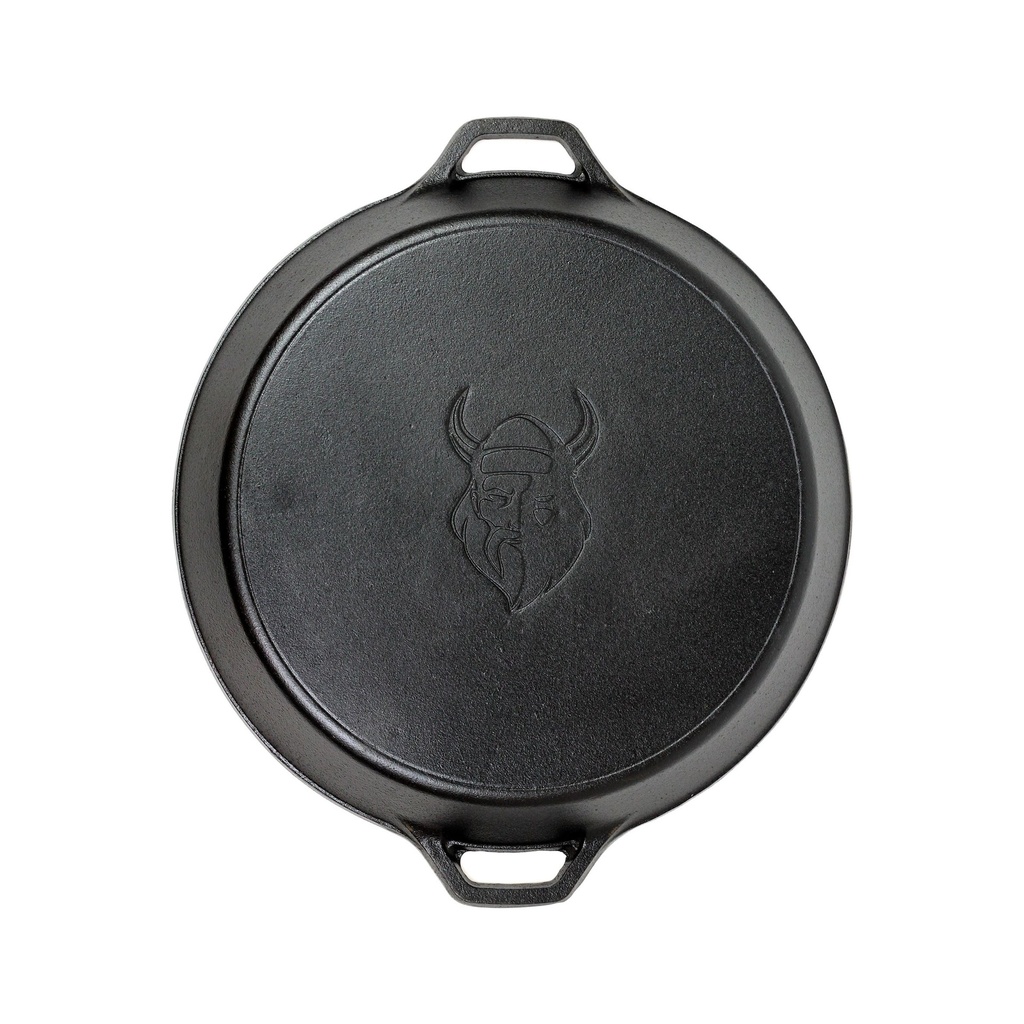 Valhal Outdoor zwart Skillet Gietijzer met Handgrepen 50 cm