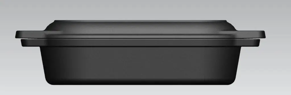 Valhal Outdoor Zwart Dutch Oven Braadpan Gietijzer met Grill Deksel Ovaal 1 liter (2).webp