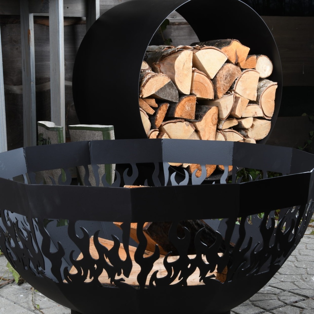 Esschert Design Ronde Houtopslag sfeer