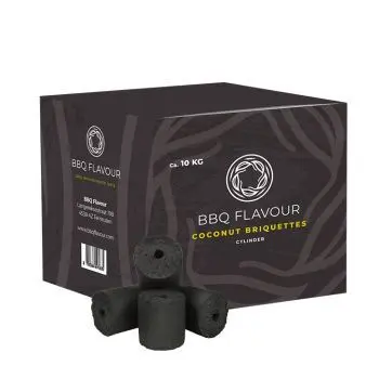 Yakiniku Zwart BBQ Flavour Accessoire Houtskool Briquettes Coconut Cylynder 10 kg